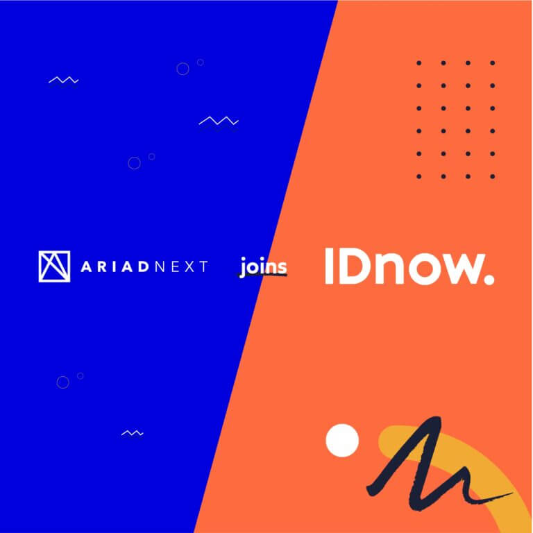 ariadnext joins ID now in blue and orange background