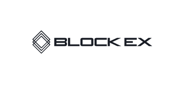 BlockEx logo in black and white