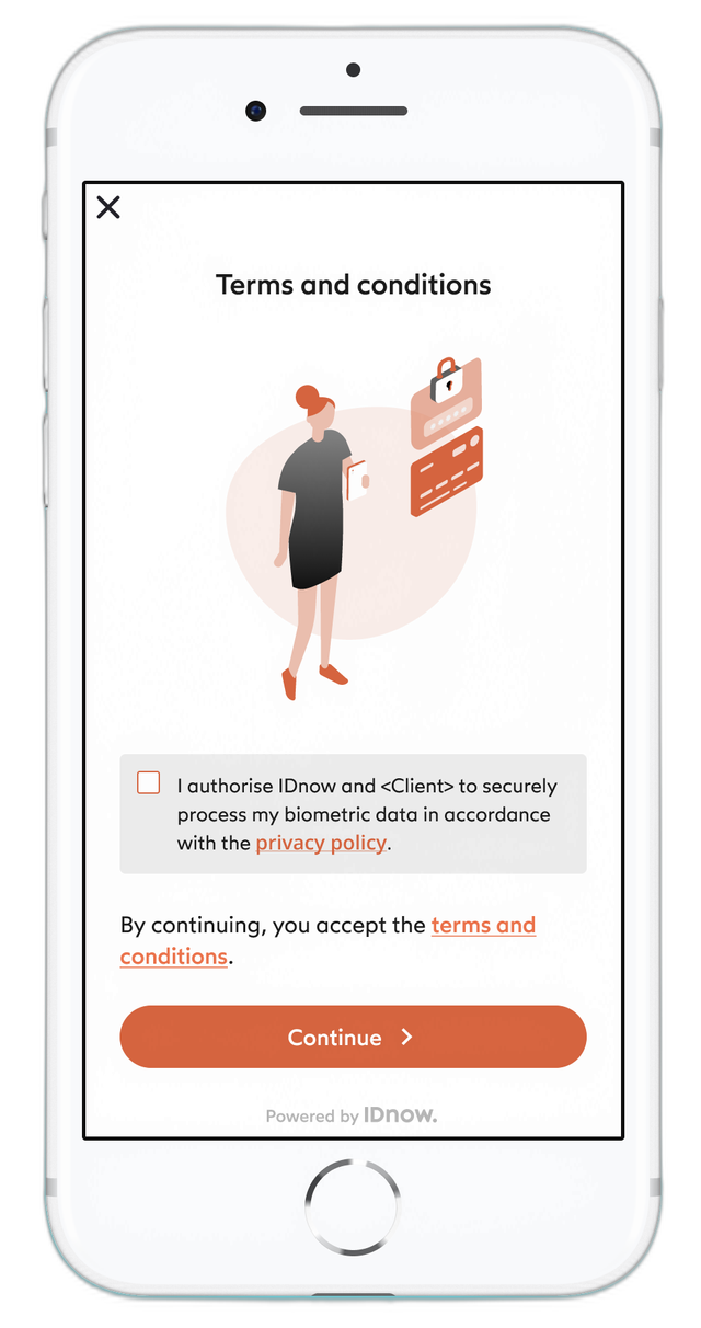 Consent screen