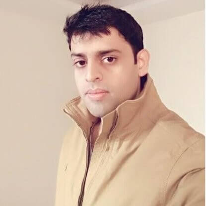 Deepak Sharma man wearing light brown