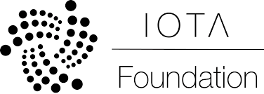 IOTA Foundation black and white logo with dots on spiral