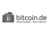 bitcoin logo in gray