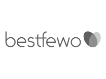 bestfewo logo in gray