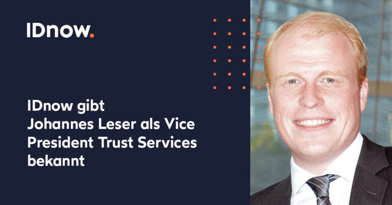 IDnow appoints Johannes Leser, former Managing Director of Namirial Germany, as Vice President Trust Services