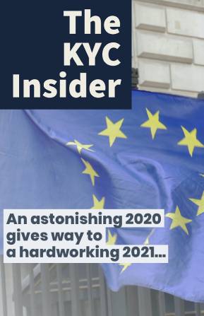 The KYC Insider cover page An astonishing 2020 gives way to a hardworking 2021