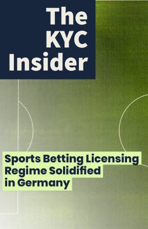 The KYC Insider cover page for Sports Betting Licensing Regime Solidified in Germany