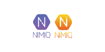 NIMIQ Logo in Purple and Orange color