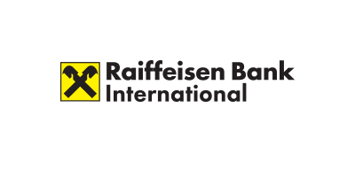 Raiffeisen Bank International logo with white background