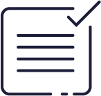 black and white paper with check in top right corner