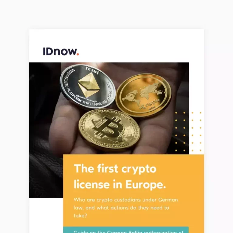 The first crypro license in Europe. One golden bitcoin with different euro bills under it.