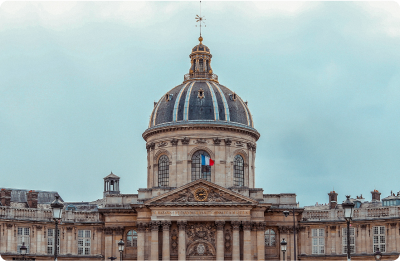 photo of an historic French building