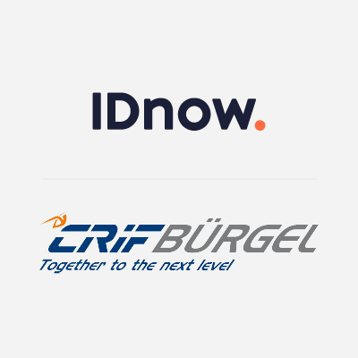 IDnow and crifburgel logo with white background