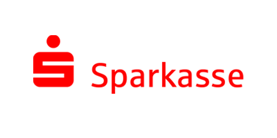 sparkasse logo in orange color and white background
